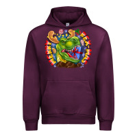 Mauve Wine Merry Rexmas Urban Hoodie - CowhideDigitalArt