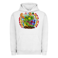 Pigment Lunar Rock Merry Rexmas Urban Hoodie - CowhideDigitalArt