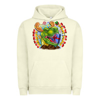 Pigment Pistachio Merry Rexmas Urban Hoodie - CowhideDigitalArt
