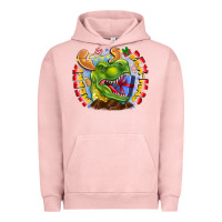 Pigment Salmon Merry Rexmas Urban Hoodie - CowhideDigitalArt