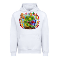 White Merry Rexmas Urban Hoodie - CowhideDigitalArt