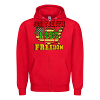 Red juneteenth 1865 freedom Zipper Hoodie - CowGirlArtShop