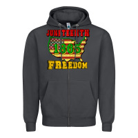 Smoke juneteenth 1865 freedom Zipper Hoodie - CowGirlArtShop