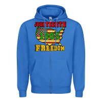 True Royal juneteenth 1865 freedom Zipper Hoodie - CowGirlArtShop