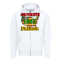 Juneteenth 1865 Freedom Zipper Hoodie | Teevron
