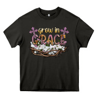 Asphalt grow in grace Heavy Core Tee - NancyCooperArtShop