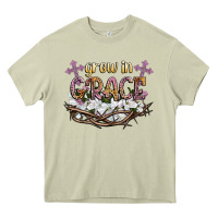 Mossy grow in grace Heavy Core Tee - NancyCooperArtShop