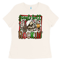 Bone jingle bell rockin skeleton christmas Ladies Tee - Jasminsmagicworld