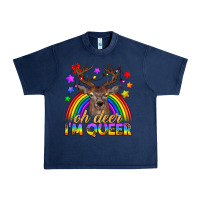 Navy LGBTQ+ Oh Deer I'm Queer Urban Heavy Tee - BundleAndBundleShop