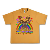 Peanut Butter LGBTQ+ Oh Deer I'm Queer Urban Heavy Tee - BundleAndBundleShop