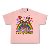 Salmon LGBTQ+ Oh Deer I'm Queer Urban Heavy Tee - BundleAndBundleShop