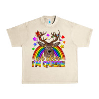 Sandshell LGBTQ+ Oh Deer I'm Queer Urban Heavy Tee - BundleAndBundleShop