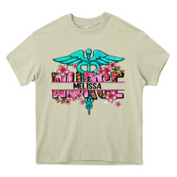 Mossy floral nurse custom name Heavy Core Tee - AdoDesignShop