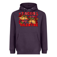 Plum Tacos are my Valentine Valentine's Day Heavyweight Hoodie - FaDigitalArtStudio