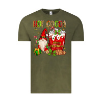 Vintage Olive christmas gnome hot cocoa Vintage Tee - MaliasSmallBusiness