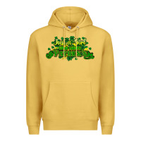 Antique Gold Just a girl who loves St. Patrick's Day Premium Hoodie - HowdyJamesFarm
