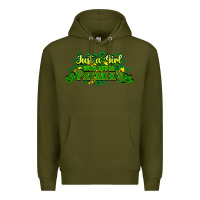 Army Green Just a girl who loves St. Patrick's Day Premium Hoodie - HowdyJamesFarm