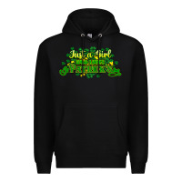Black Just a girl who loves St. Patrick's Day Premium Hoodie - HowdyJamesFarm