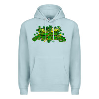 Blue Mist Just a girl who loves St. Patrick's Day Premium Hoodie - HowdyJamesFarm