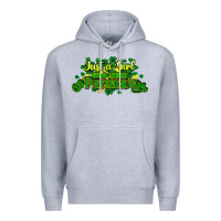 Heather Grey Just a girl who loves St. Patrick's Day Premium Hoodie - HowdyJamesFarm