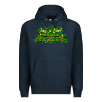 Navy Just a girl who loves St. Patrick's Day Premium Hoodie - HowdyJamesFarm