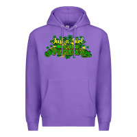 Purple Just a girl who loves St. Patrick's Day Premium Hoodie - HowdyJamesFarm
