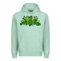 Seafoam Just a girl who loves St. Patrick's Day Premium Hoodie - HowdyJamesFarm