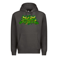 Smoke Just a girl who loves St. Patrick's Day Premium Hoodie - HowdyJamesFarm