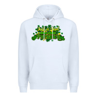 White Just a girl who loves St. Patrick's Day Premium Hoodie - HowdyJamesFarm