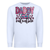 White daddy is my valentine Premium Sweatshirt - OliviaCreatesArt