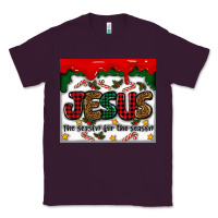 Plum jesus the reason for the season Classic Tee - MaliasSmallBusiness