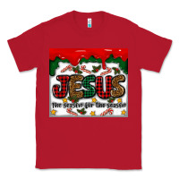 Red jesus the reason for the season Classic Tee - MaliasSmallBusiness