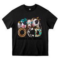 Black ocd obsessive cow disorder Heavy Core Tee - Jasminsmagicworld