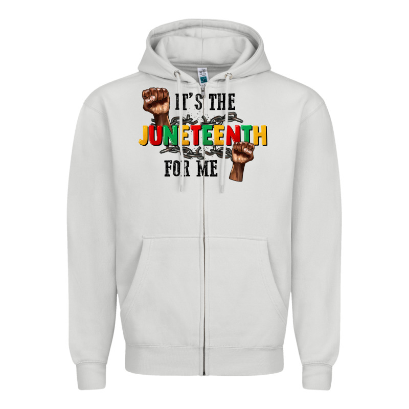 Its The Juneteenth For Me Zipper Hoodie by CowGirlArtShop | Teevron