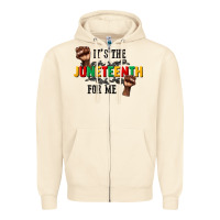 Sandshell its the juneteenth for me Zipper Hoodie - CowGirlArtShop