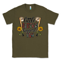 Army Green little sister biggest fan Classic Tee - CowhideDigitalArt