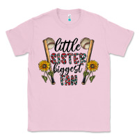Bubblegum Pink little sister biggest fan Classic Tee - CowhideDigitalArt