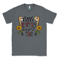 Charcoal Heather little sister biggest fan Classic Tee - CowhideDigitalArt