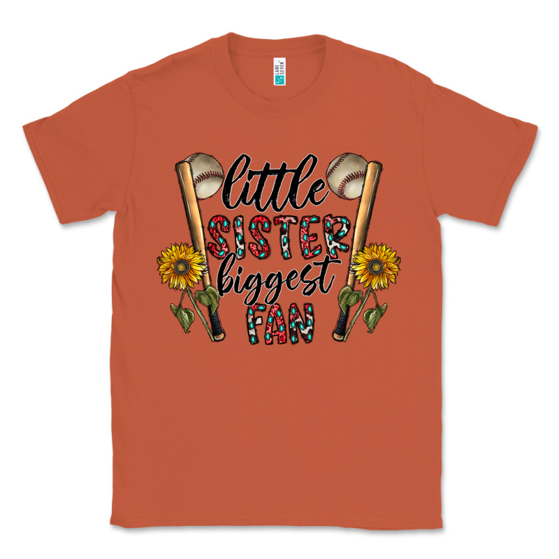 Little Sister Biggest Fan Classic Tee by CowhideDigitalArt | Teevron
