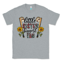 Heather Grey little sister biggest fan Classic Tee - CowhideDigitalArt