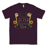 Plum little sister biggest fan Classic Tee - CowhideDigitalArt