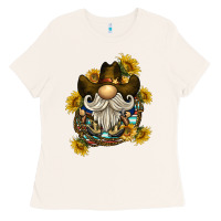 Bone cowboy gnome sunflower rope Ladies Tee - BarkalooDesign