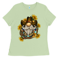 Matcha cowboy gnome sunflower rope Ladies Tee - BarkalooDesign