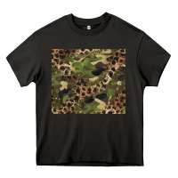 Asphalt camouflage  leopard Heavy Core Tee - BarkalooDesign