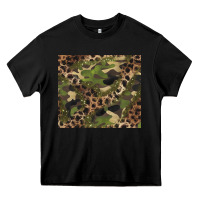 Black camouflage  leopard Heavy Core Tee - BarkalooDesign