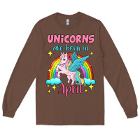 Chestnut unicorns are born in april Long Sleeve Tee - Jasminsmagicworld