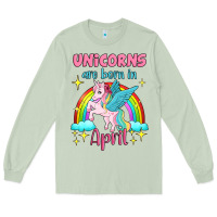 Matcha unicorns are born in april Long Sleeve Tee - Jasminsmagicworld