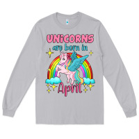 Moon Dust unicorns are born in april Long Sleeve Tee - Jasminsmagicworld