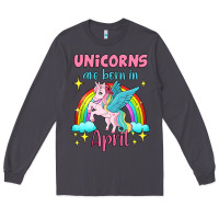 Smoke unicorns are born in april Long Sleeve Tee - Jasminsmagicworld