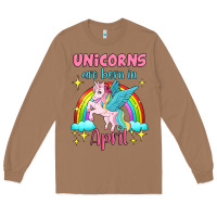 Toasted Coconut unicorns are born in april Long Sleeve Tee - Jasminsmagicworld